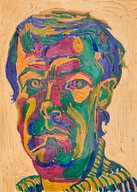 Original self-portrait painting no.10308