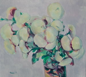 Original oil flower painting no.1043