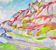 Original oil landscape paintings no.1129