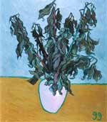 Original oil flower painting no.124