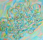 Original oil still life painting no.584