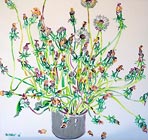 Original oil flower painting no.623