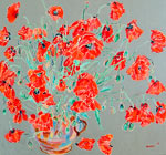 Original oil flower painting no.627