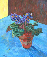 Original oil flower painting no.67