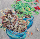 Original oil flower painting no.738