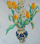 Original oil flower painting no.745