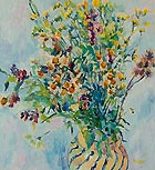 Original oil flower painting no.760