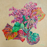 Original oil flower painting no.858