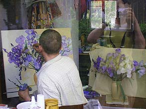 Vitali painting irises